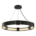 Aura Pendant 6-Light Clear Glass (ZM) in Black