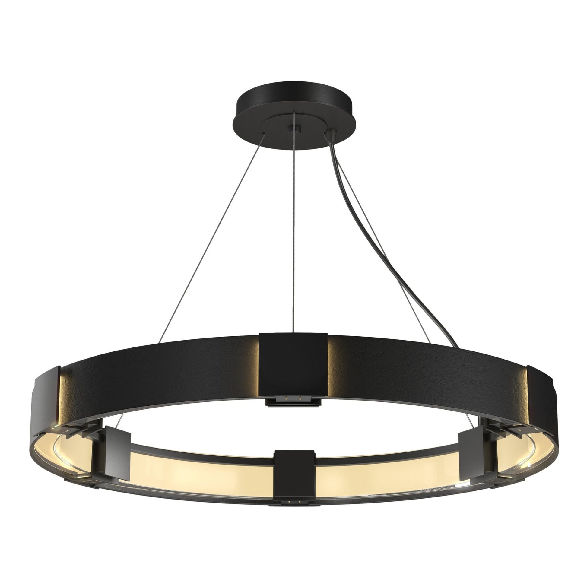 Aura Pendant 6-Light Clear Glass (ZM) in Black