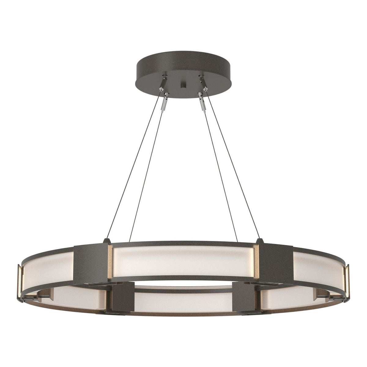 Aura Glass Pendant 6-Light Frosted Glass (FD) in Dark Smoke