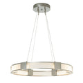 Aura Glass Pendant 6-Light Frosted Glass (FD) in Sterling