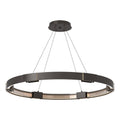 Aura Large LED Pendant 12-Light Clear Glass (ZM) in Oil Rubbed Bronze