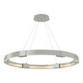 Aura Large LED Pendant 12-Light Clear Glass (ZM) in Sterling