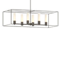 Portico Pendant 6-Light Dark Smoke Accent Opal Glass (GG) in Dark Smoke
