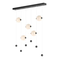 Abacus 5-Light LED Pendant LED Opal Glass (GG) in Black