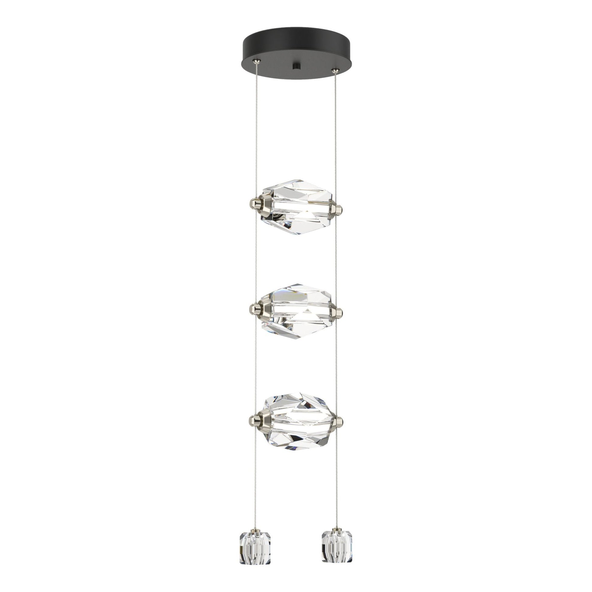 Gatsby 3-Light LED Pendant Crystal LED in Black