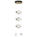 Gatsby 3-Light LED Pendant Crystal LED in Modern Brass
