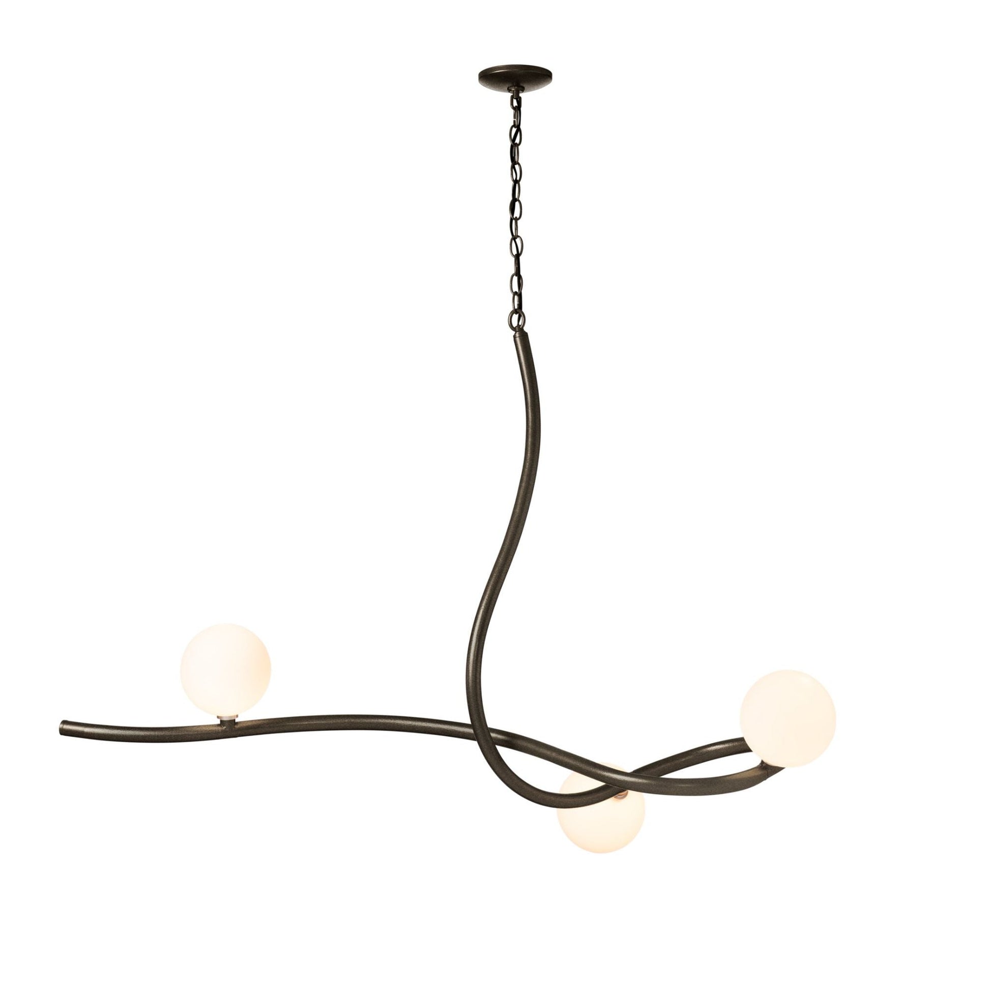 Slide Pendant 3-Light Opal Glass (GG) in Oil Rubbed Bronze