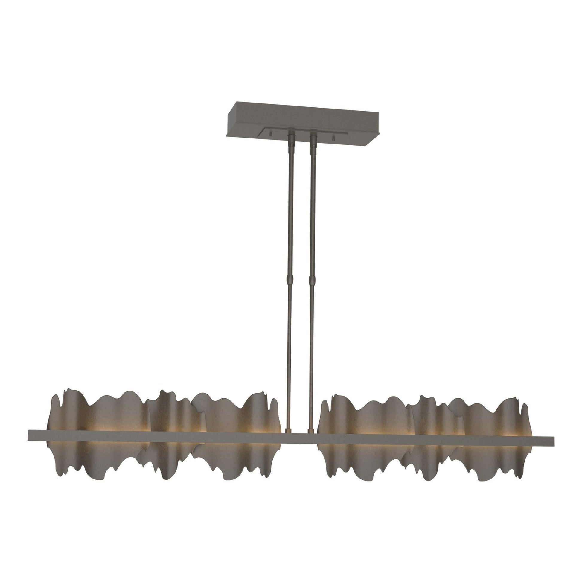 Hildene Large LED Pendant Dark Smoke Accent LED in Dark Smoke