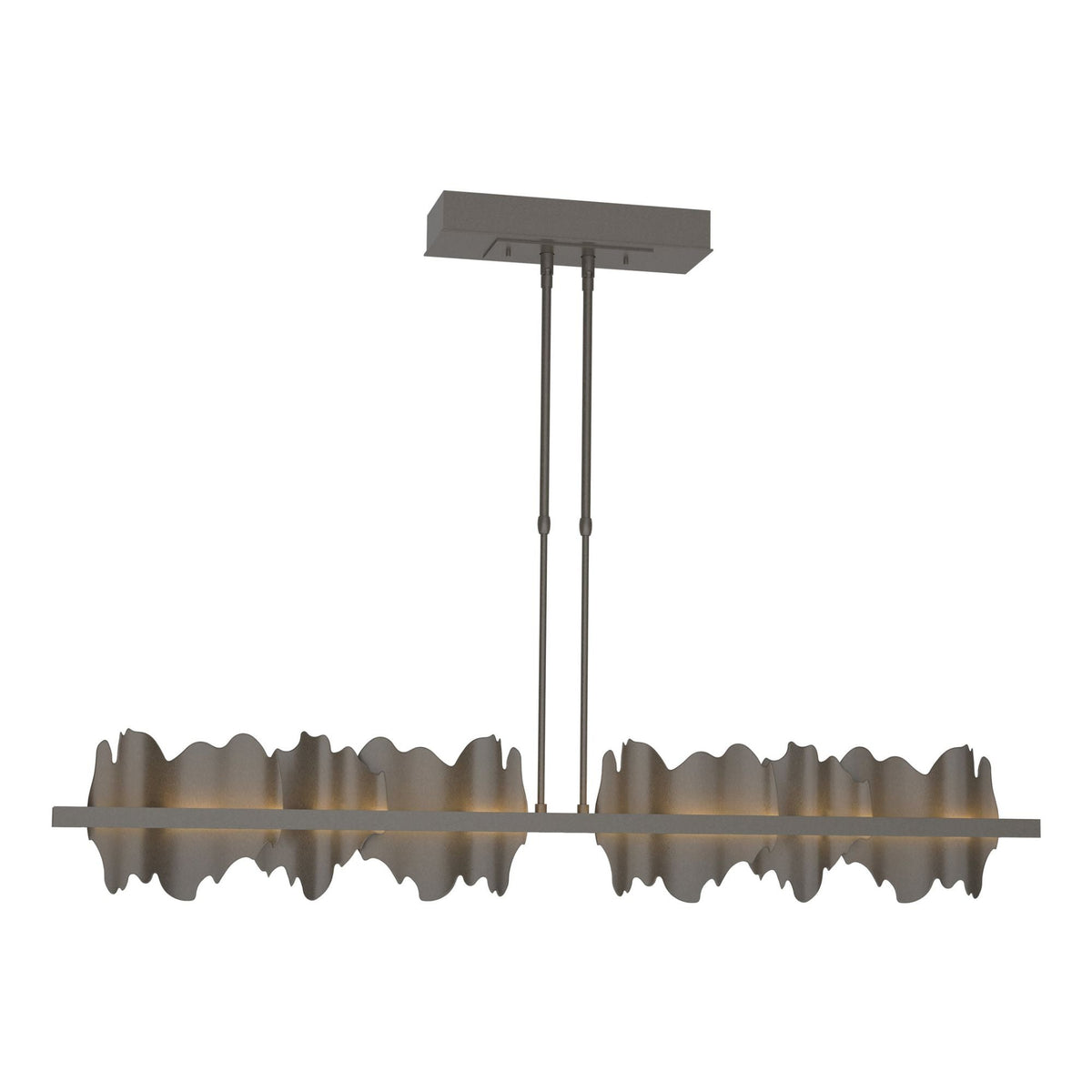 Hildene Large LED Pendant Dark Smoke Accent LED in Dark Smoke