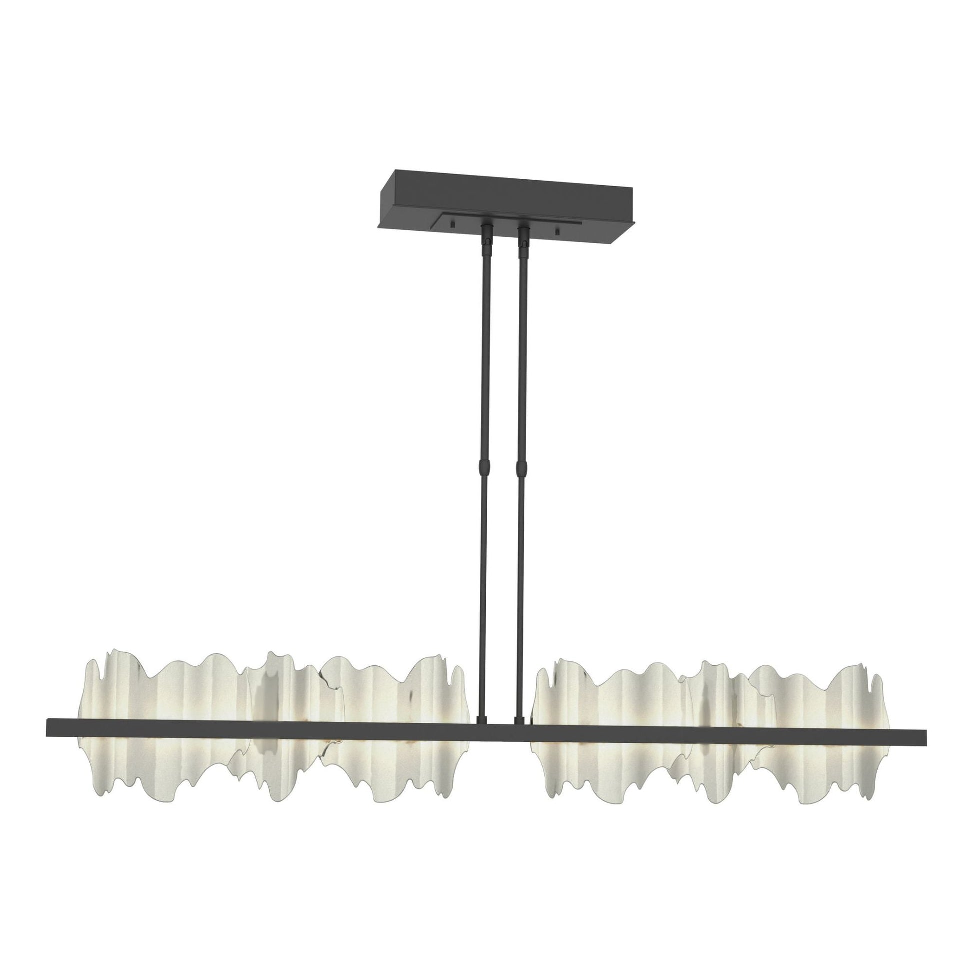 Hildene Large LED Pendant Sterling Accent LED in Black
