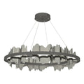 Hildene Circular LED Pendant Sterling Accent LED in Black