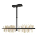 Gossamer Large LED Pendant Modern Brass Accent LED in Black