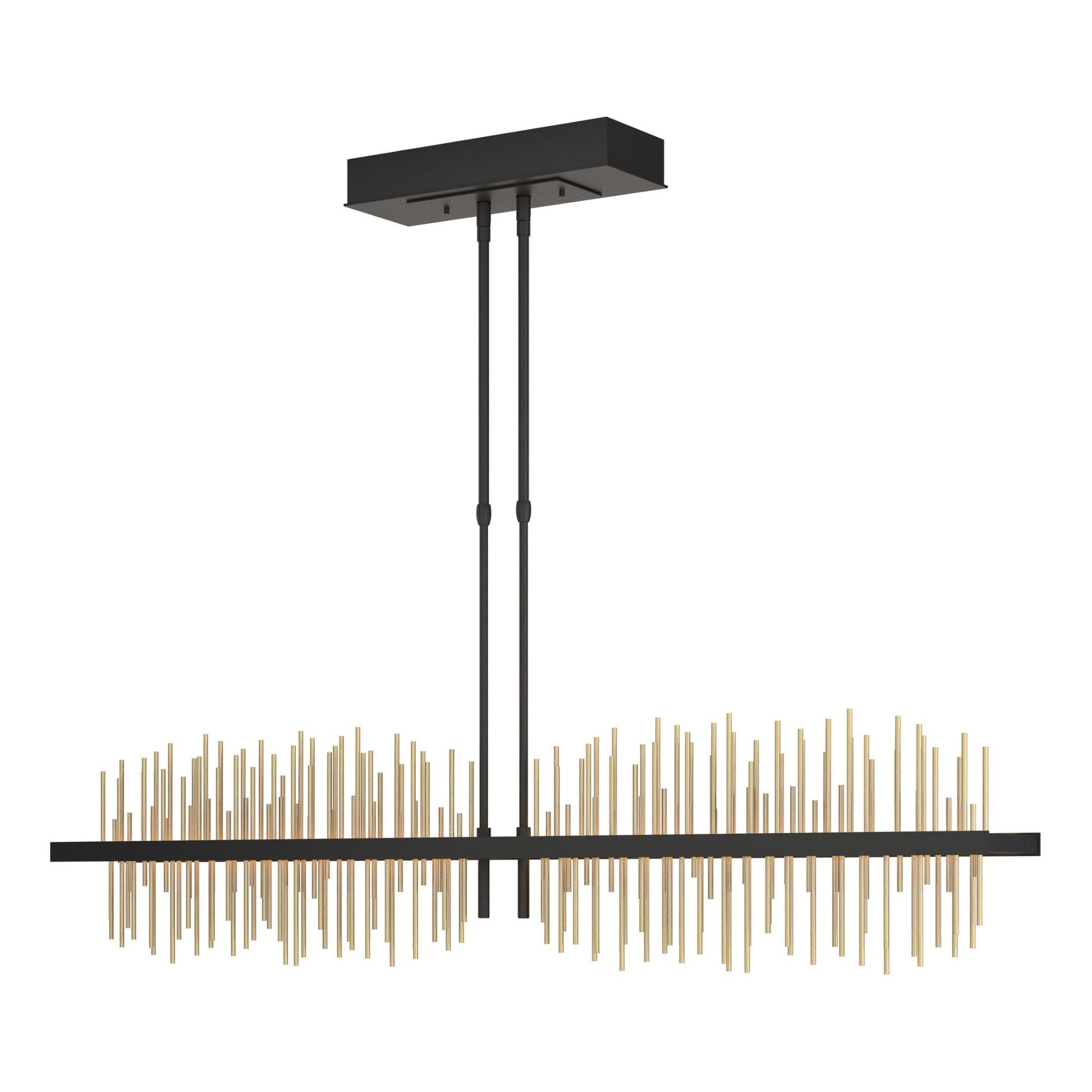 Gossamer Large LED Pendant Modern Brass Accent LED in Black