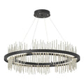 Gossamer Circular LED Pendant Sterling Accent LED in Black