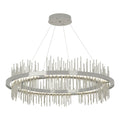 Gossamer Circular LED Pendant Sterling Accent LED in Sterling
