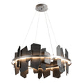 Ardesia Circular LED Pendant Slate LED in Sterling
