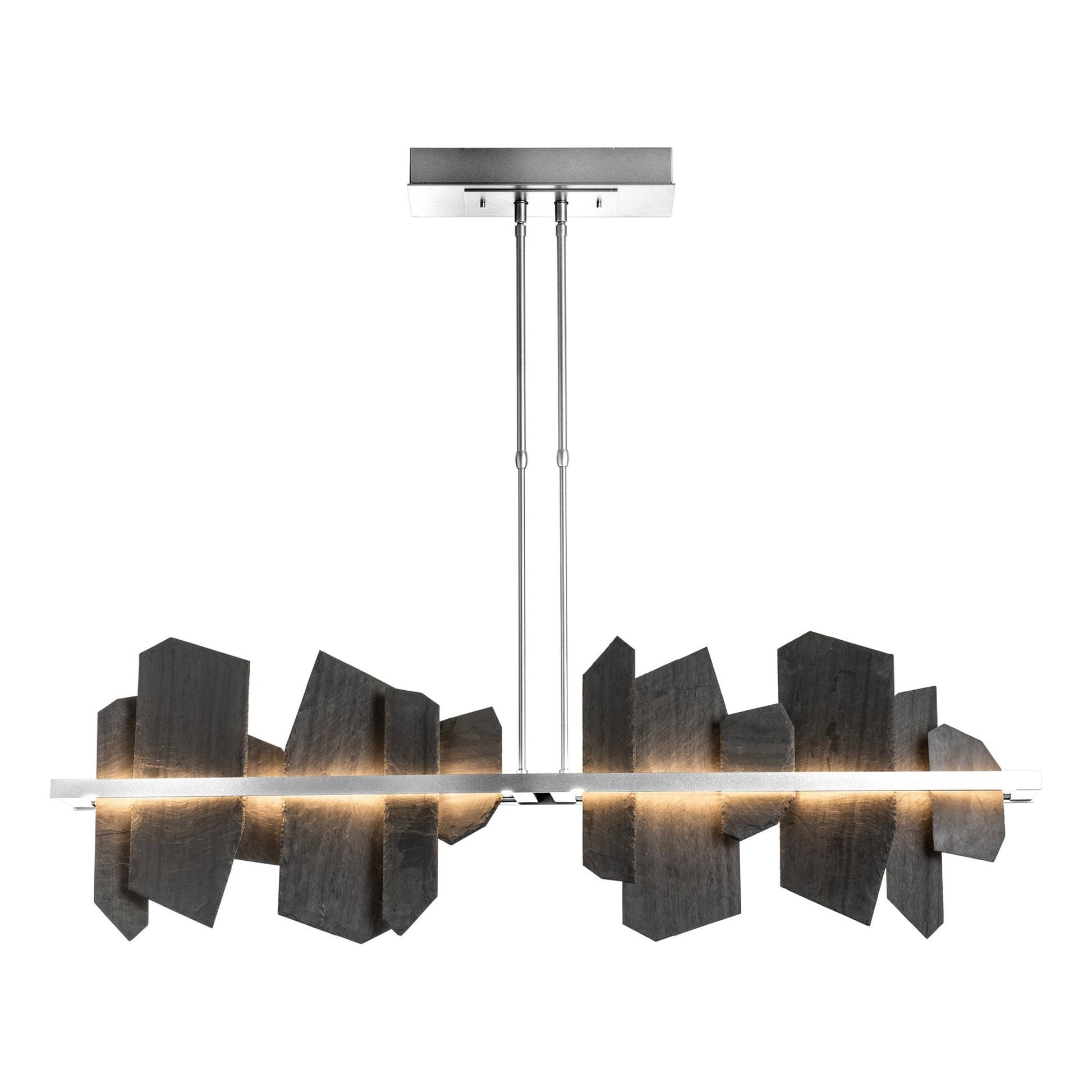 Ardesia Linear LED Pendant Slate LED in Sterling