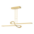 Switchback LED Pendant LED in Modern Brass