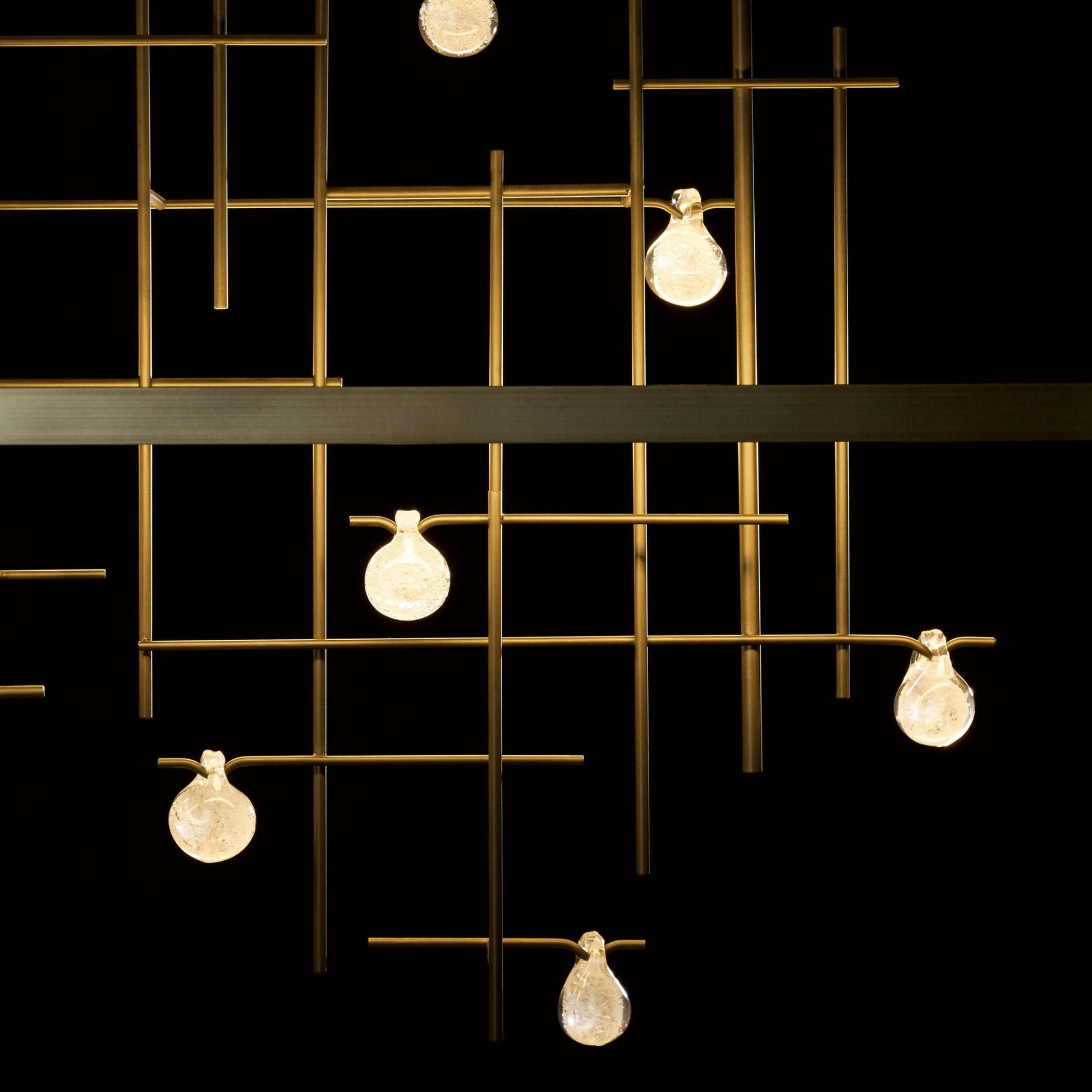 Spring LED Pendant LED Clear Bubble Glass (YG) in Dark Smoke