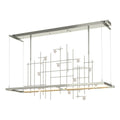 Spring LED Pendant LED Clear Bubble Glass (YG) in Sterling