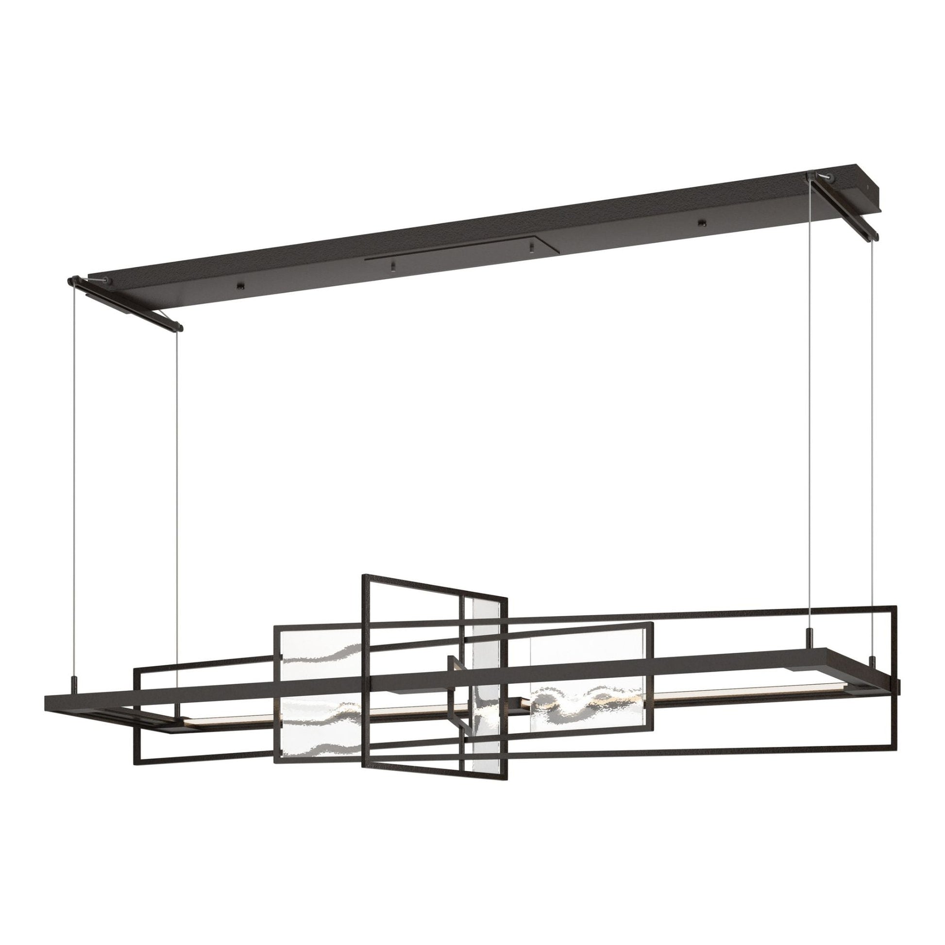 Summer LED Pendant Aqualite Glass LED in Oil Rubbed Bronze