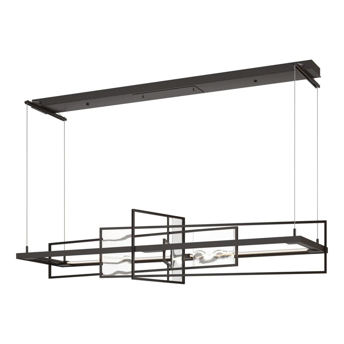 Summer LED Pendant Aqualite Glass LED in Oil Rubbed Bronze