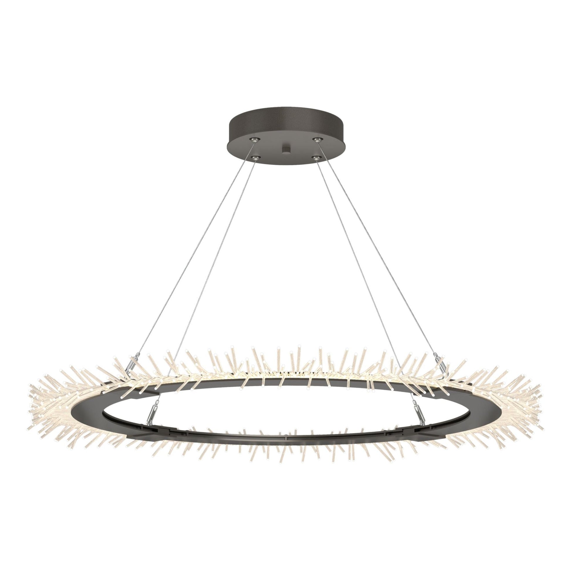 Anemone Circular LED Pendant LED in Dark Smoke