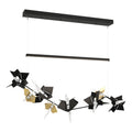 Belladonna LED Pendant Modern Brass Accent LED in Black