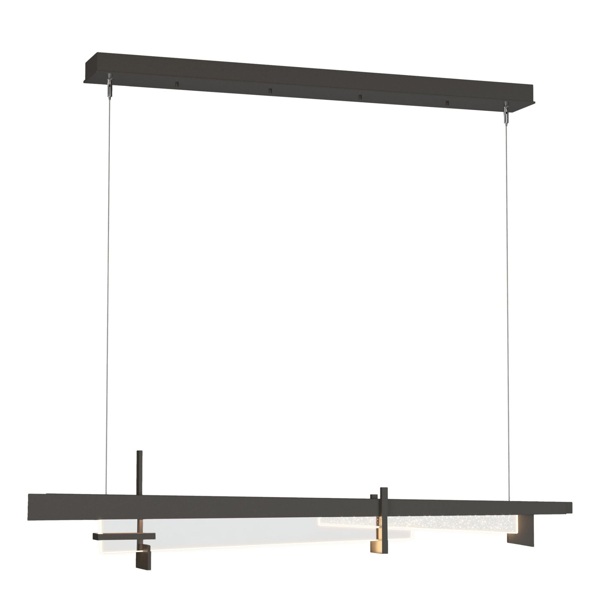 Tenon LED Pendant LED Clear Glass (ZM) in Dark Smoke
