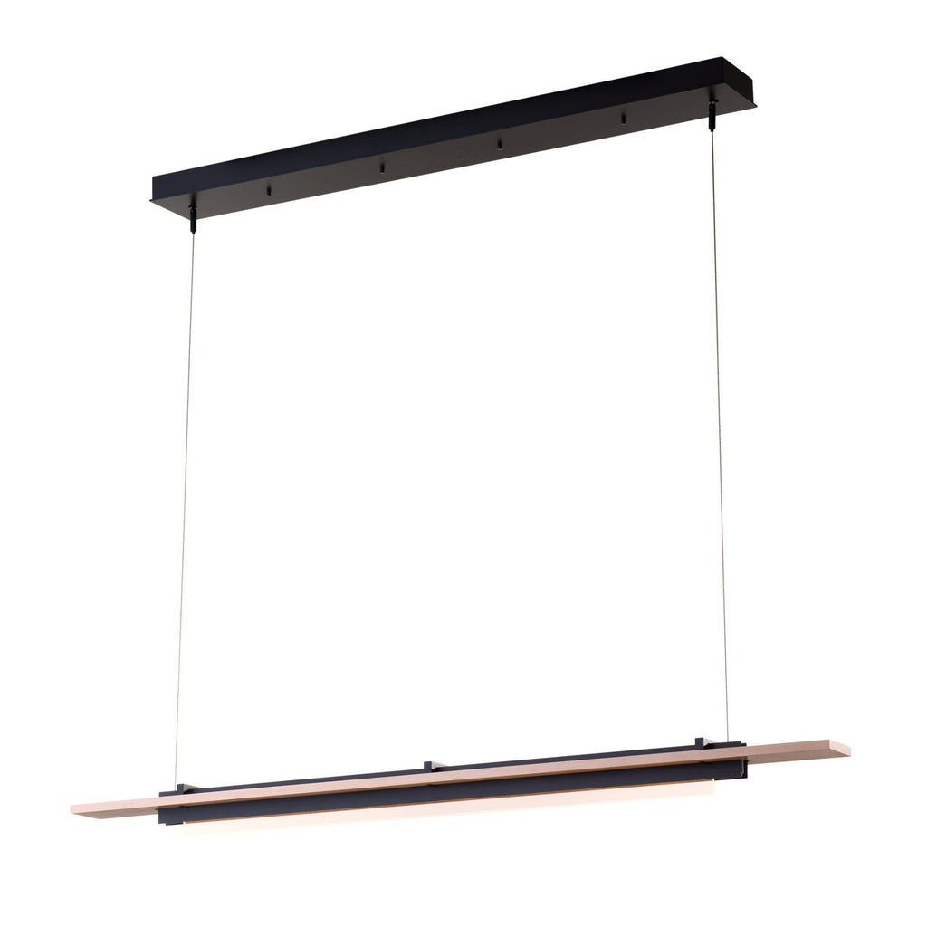 Plank LED Pendant Maple Wood LED in Black