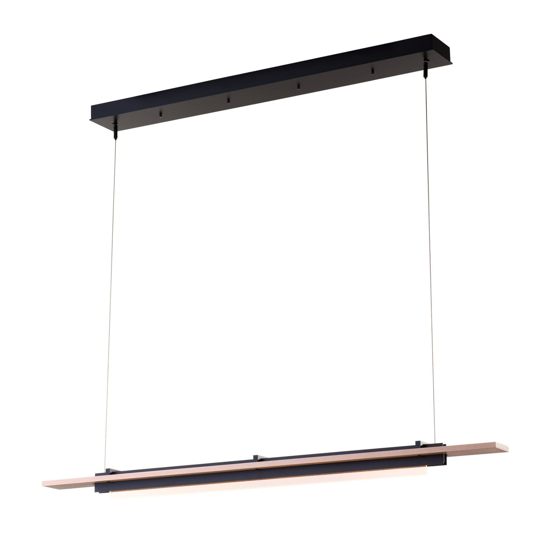 Plank LED Pendant Maple Wood LED in Black