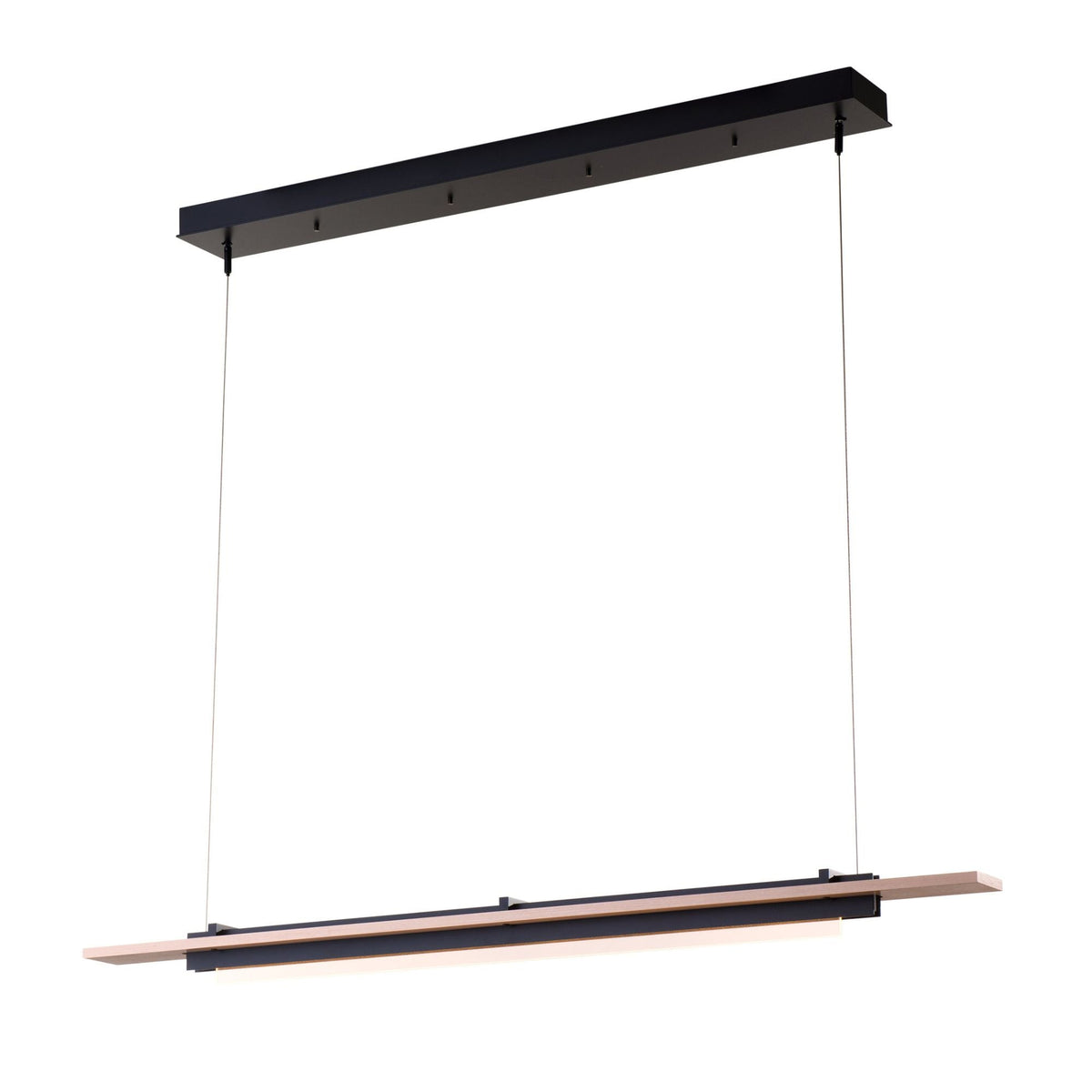 Plank LED Pendant Maple Wood LED in Black