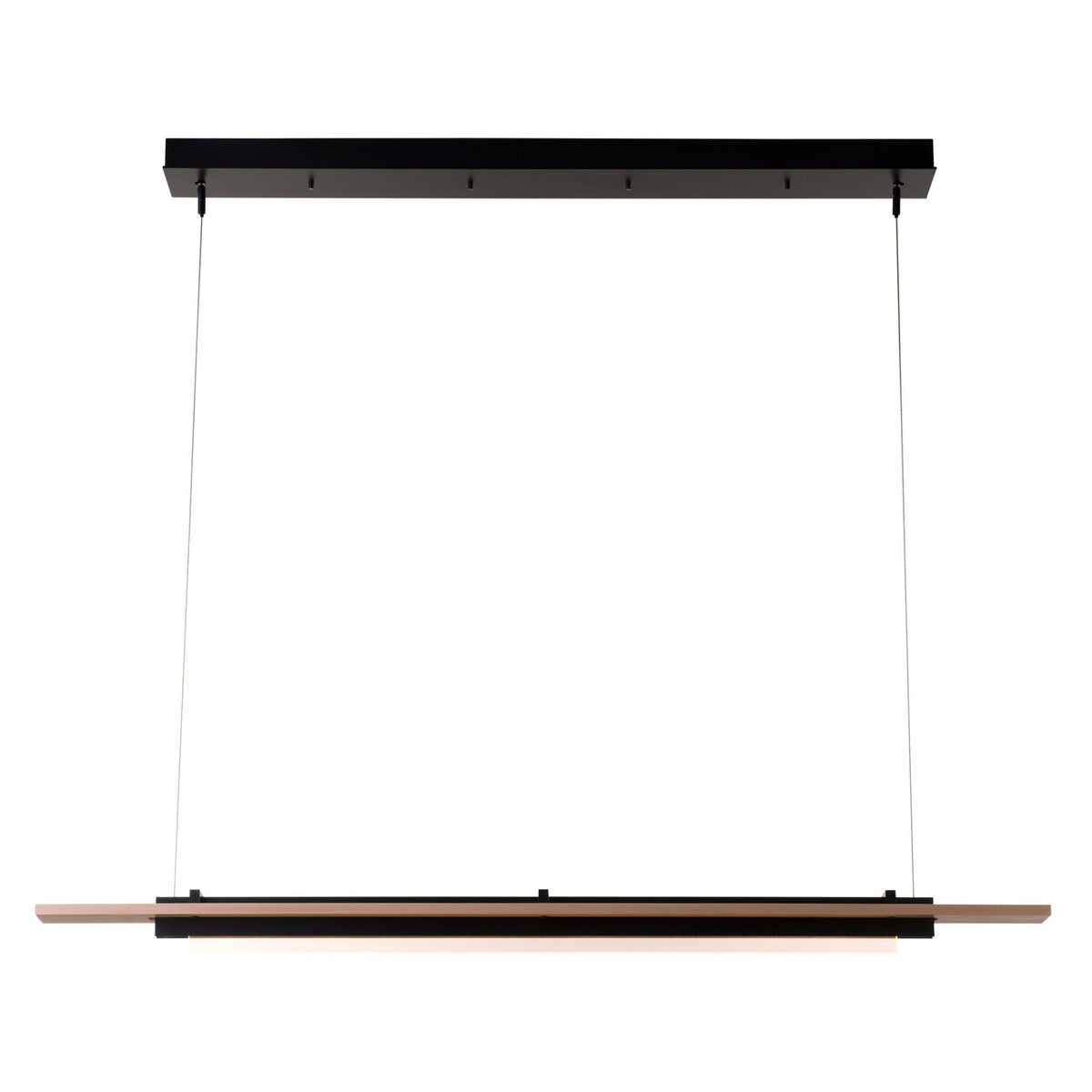 Plank LED Pendant Maple Wood LED in Black