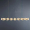 Arcachon Wine Glasses Led Rectangular Crystal  Chandelier 72"