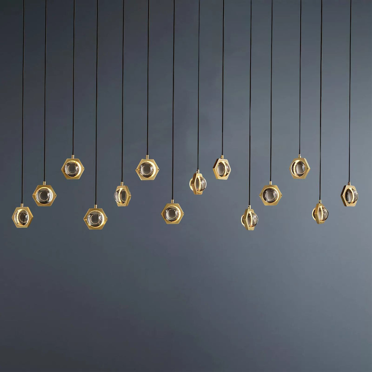 Eclatant Vintage Rectangular Linear Chandelier 72"