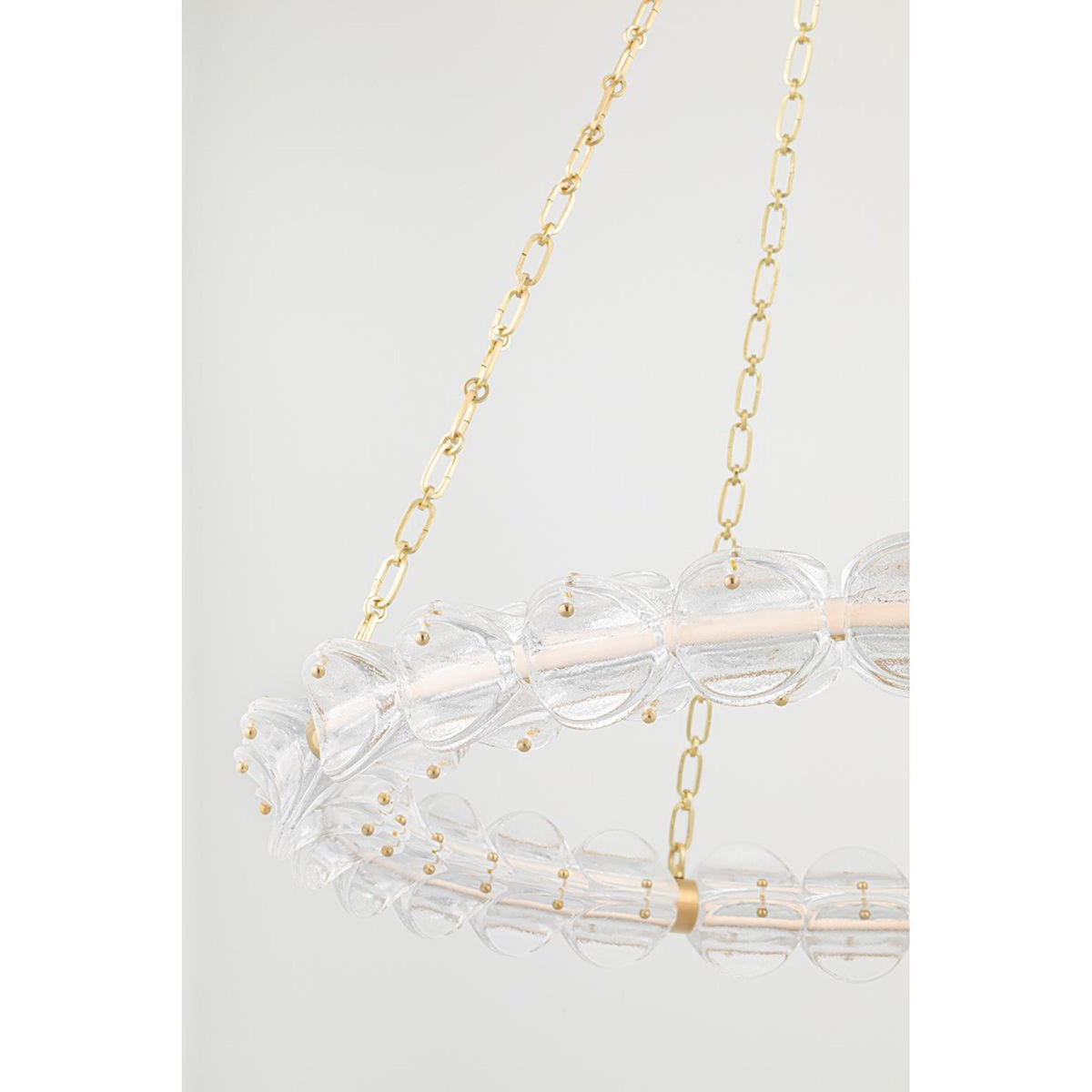 Lindley 1-Light Chandelier in Polished Nickel 54.5L x 54.5W x 4.625H