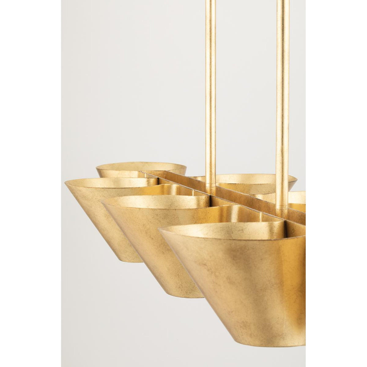 Reeve 8-Light Chandelier in Vintage Gold Leaf 37.5L x 37.5W x 18H