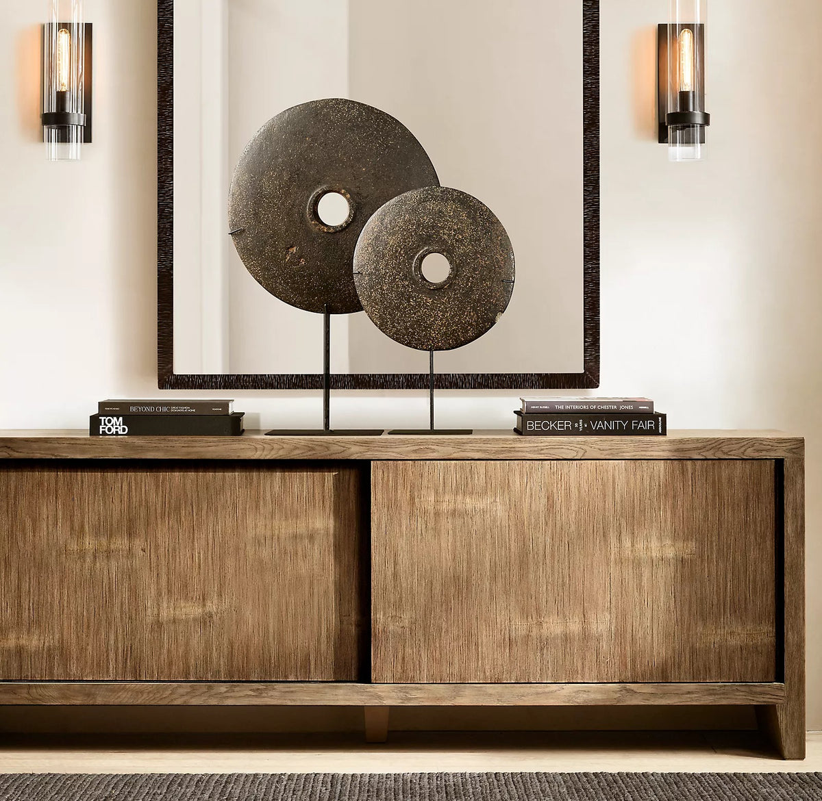 Ravelle Double Head Glass Wall Sconce