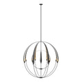 Double Cirque Large Scale Chandelier 12-Light in Black