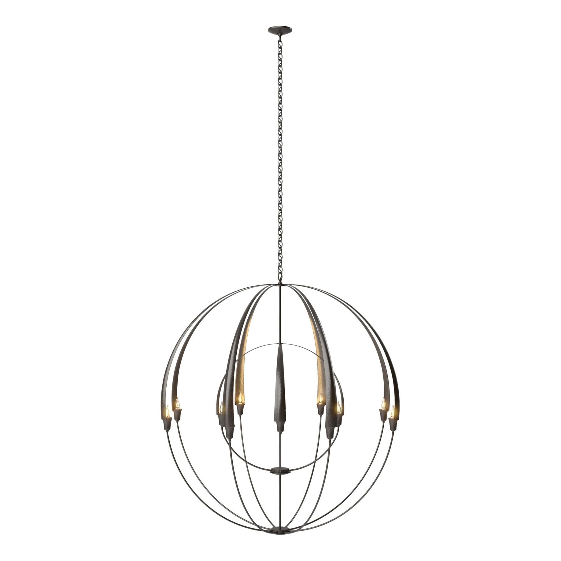 Double Cirque Large Scale Chandelier 12-Light in Oil Rubbed Bronze