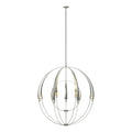 Double Cirque Large Scale Chandelier 12-Light in Sterling