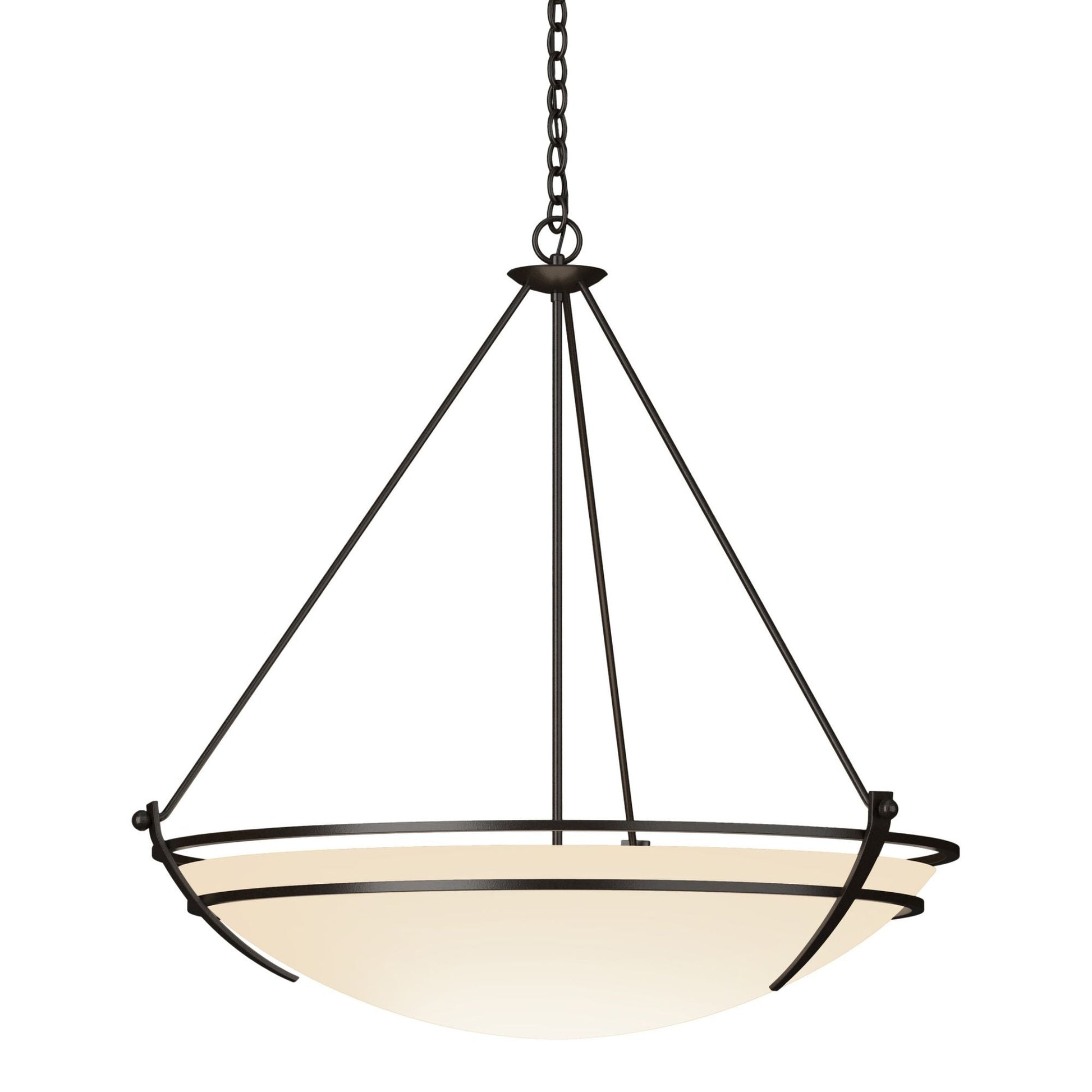Presidio Tryne Large Scale Pendant 3-Light Opal Glass (GG) in Oil Rubbed Bronze