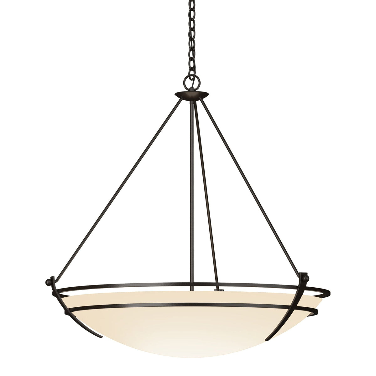 Presidio Tryne Large Scale Pendant 3-Light Opal Glass (GG) in Oil Rubbed Bronze