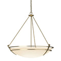Presidio Tryne Large Scale Pendant 3-Light Opal Glass (GG) in Modern Brass