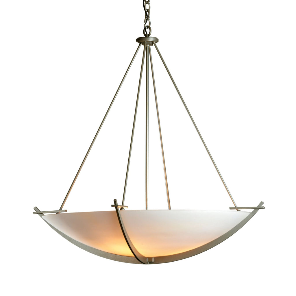 Compass Large Scale Pendant 3-Light Opal Glass (GG) in Dark Smoke
