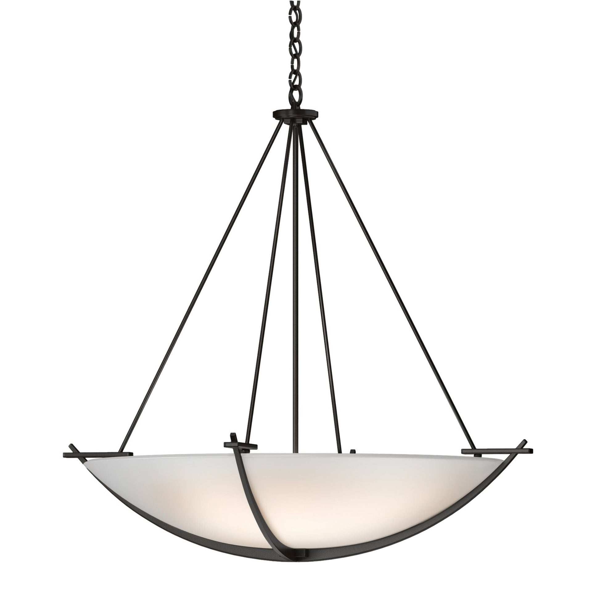 Compass Large Scale Pendant 3-Light Opal Glass (GG) in Oil Rubbed Bronze