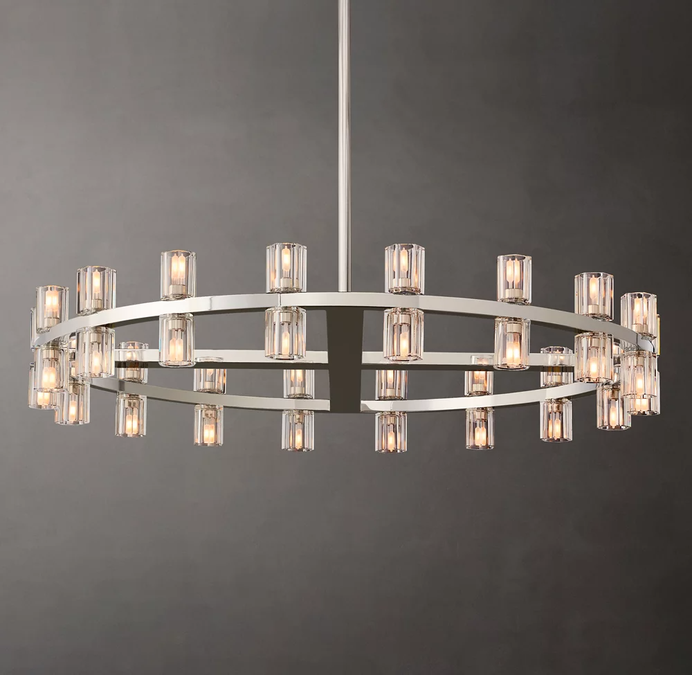 Arcachon Wine Cup Led Round Chandelier 36"