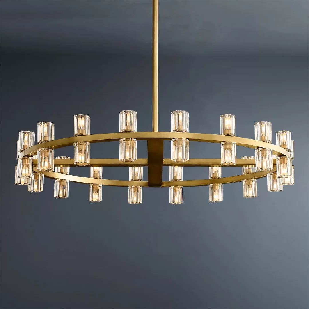 Arcachon Wine Cup Led Round Chandelier 36"