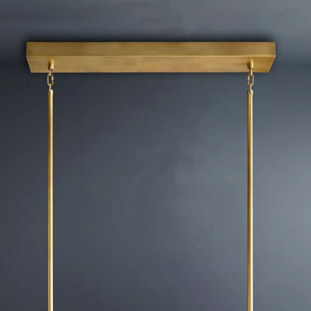 Arcachon Led Rectangular Crystal  Chandelier 54"