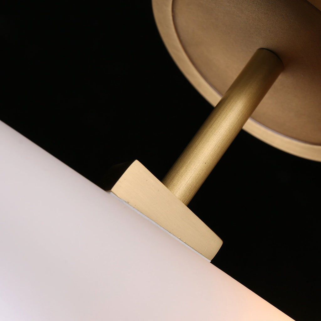 Moden White Ceram Single Shade Wall Sconce